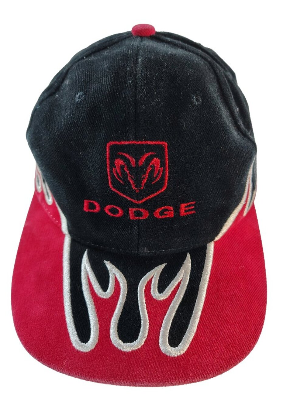 Men's Red & Black Flamin' Dodge Truck Hat